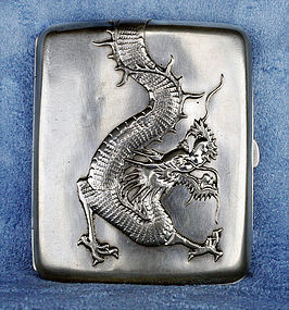 Chinese Export Dragon-Silver Wing Nam & Co Cigarette Box 1890