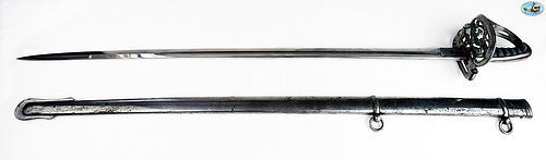 Solingen Civil War Era Non-Regulation Foot Officer Sword by F. Horster