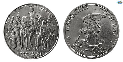 GERMANY, PRUSSIA, SILVER, 2 MARKS, 1913, BERLIN VICTORY OVER NAPOLEON