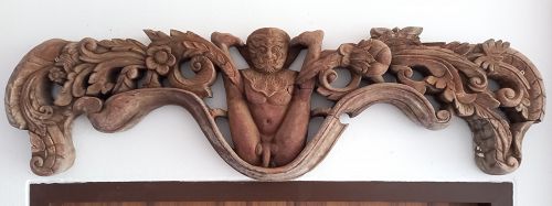 Erotic Lana Carving from Northern Thailand, 19th Cent.