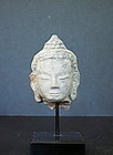 18th Cent. Tuv Aimag Buddha Head mounted, Mongolia