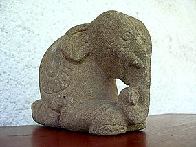 Sandstone Elephant, Burma, 17/18th Century