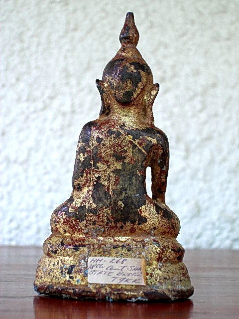 Shan State Bronze Buddha Subduing Mara, 18th Century