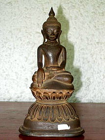 SHAN State Bronze Buddha in Lotus Position, 19th Cent.