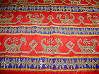 TAPIS Ceremonial Fabric from Sumatra, Hand Made w. Brocade, Lampung