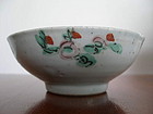 Qing Polychrome Painted Porcelain Bowl