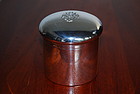 Continental Silver Cosmetic Box with Hallmark