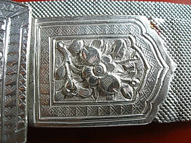 Rare &amp; Magnificent SINO-SIAMESE Ornate Silver Belt