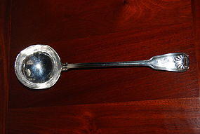 Solid LONDON Sterling Silver Soup Ladle Shell Pattern