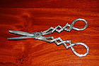 Solid London Sterling Silver Grape Shears, Hallmarks