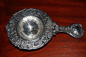 English Sterling Silver Tea Strainer