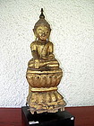 SHAN STATES Gilt Wooden Buddha, 19th Century, Burma