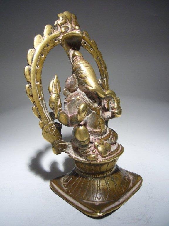 Ancient Bronze GANESH Sculpture, India, 17th Century