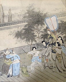 Lively 19th Century CHINESE PAINTING