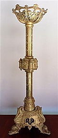 Massive Brass Church CANDELABRUM, 18/19th Century