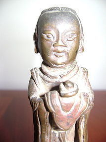 A BRONZE TAOIST FEMALE DEITY, Ming Dynasty