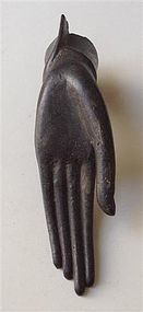 Rare Antique Thai Ayuthaya Bronze Left Hand of Buddha