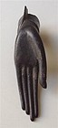 Rare Antique Thai Ayuthaya Bronze Left Hand of Buddha