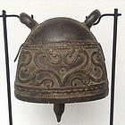 ANTIQUE  BRONZE ELEPHANT BELL, 19th CENTURY