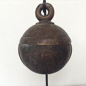 ANTIQUE BRONZE WATER BUFFALO BELL, 19th Century