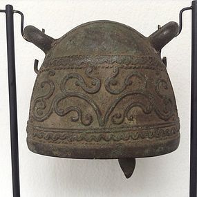 ANTIQUE  BRONZE ELEPHANT BELL, 19th CENTURY