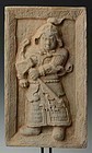 JIN DYNASTY SHANXI TOMB BRICK  OF WARRIOR, CHINA (1115-1234 A.D.)