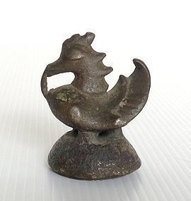 GENUINE OPIUM WEIGHT OF MYTHICAL HINTHA BIRD, 18TH CENTURY, BURMA