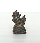 GENUINE OPIUM WEIGHT OF  MYTHICAL CHINTHE LION , 18TH CENTURY