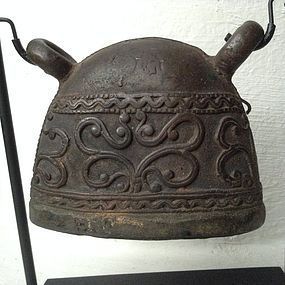 ANTIQUE BRONZE PASTORAL BELL, 19th CENTURY, BURMA