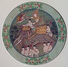 ORIGINAL THAI PAINTING OF JAKATA TALES FRAMED WITH GOLD LEAF