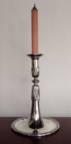 SWISS JEZLER SILVER CANDLESTICK, DESIGN REFERRED TO AS REHFUES (BERN)