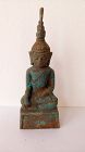 RARE & FINE 17 th CENTURY EXCAVATED BRONZE BURMA BUDDHA