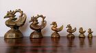 Graduated set of 6 Burmese HINTHA Opium Weights