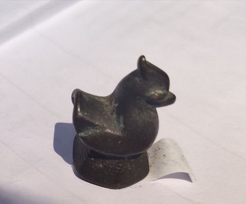 Genuine HANSA DUCK BRONZE OPIUM WEIGHT, Burma, 18th Century.