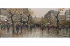 Original Oil Painting of PARIS, FRANCE, BY AUGUSTO RADICE