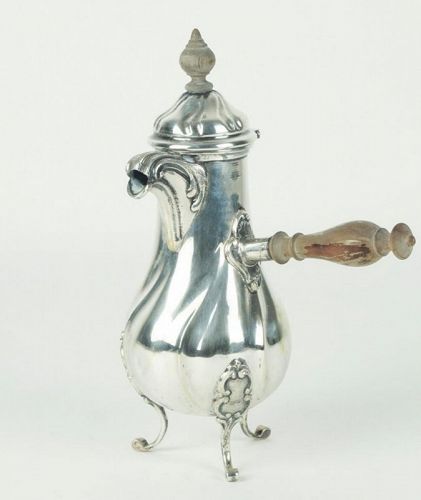 Genuine Antique SILVER HOT CHOCOLATE POT