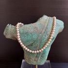 A Genuine Cultured Pearl Necklace, 15"