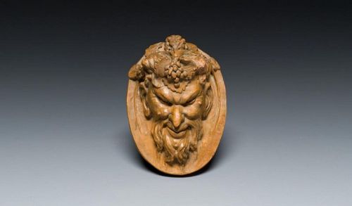 Original Terracotta CLODION HEAD OF FAUN, 19th Century