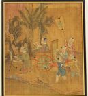 ANTIQUE CHINESE INK & COLOR PAINTING ON SILK, FRAMED. 19th Century