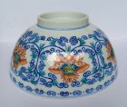 A SUPERB QING DYNASTY TUNGZHI LOTUS PORCELAIN BOWL