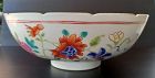 Chinese QING Polychrome Porcelain Bowl Painted with native Flora.