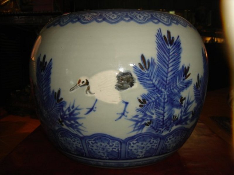 Porcelain Hibachi, 4 colors, Pre 1920, top condition,