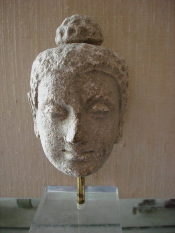 Gandhara, Stucco Head of Buddha, 3rd/4th Cent. AD