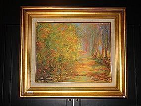 Impressionist style Oil Painting, signed/framed
