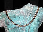 Solid Gold 18K. Necklace with 9 Blue Ceylon Sapphires