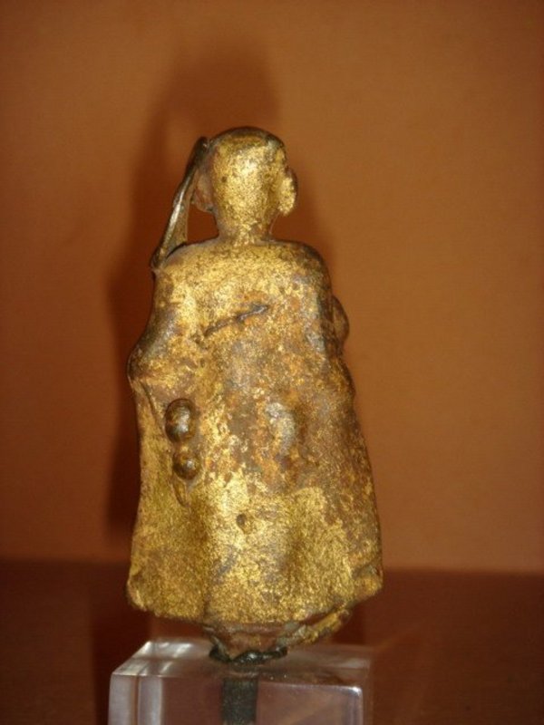 Gilded Bronze Sivalli Thera Itinerant Monk, 19th Cent.