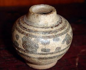 2 SAWANKHALOK painted Ceramic Pots, 14-15th Century