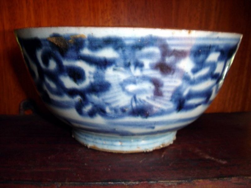 Blue + White Cobalt Bowl, Ming Dynasty, China