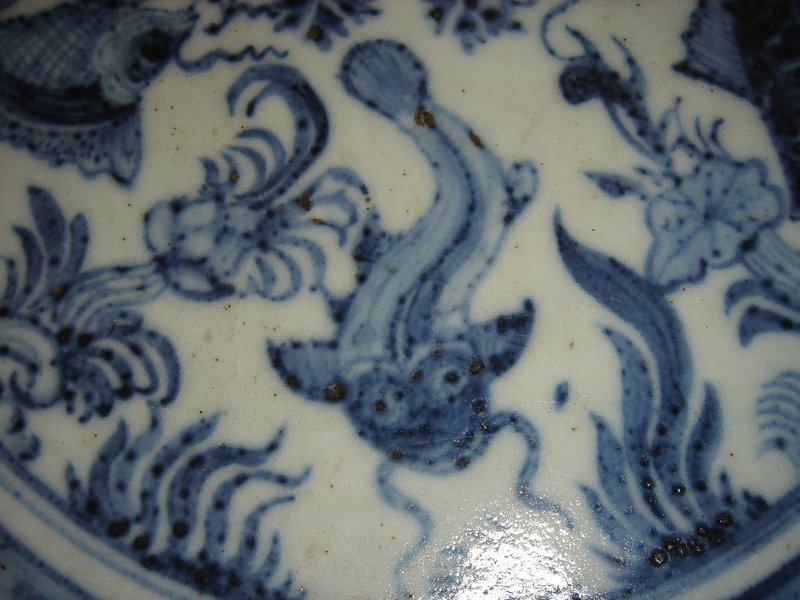 Rare MING Blue/White Porcelain Platter