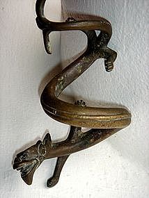 Chinese Bronze Dragon, Ming, 18th Century